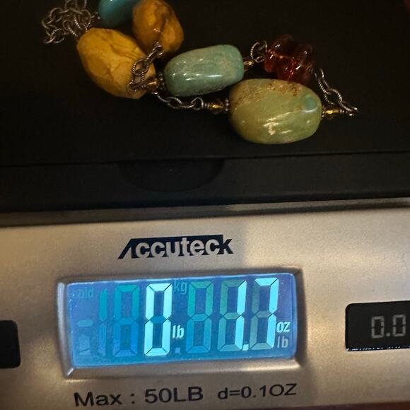 silpada N1296 Chunky Stone Necklace Retired * flaw Boho Bohemian - Picture 11 of 12